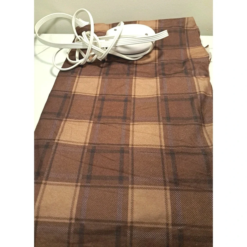 Sunbeam King Size Electric Heating Pad UltraHeat 12x24in Washable Cover Tested!